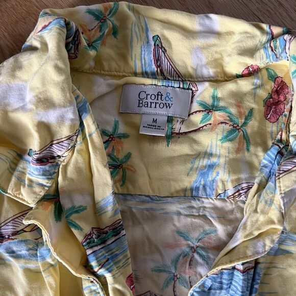 Lot Of 2 Mens Hawaiian Shirts Short Sleeve Floral Tropical Button Front Medium - Picture 2 of 9